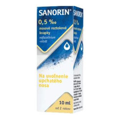Sanorin 0,5 ‰ kvapky na uvoľnenie nosa 10 ml
