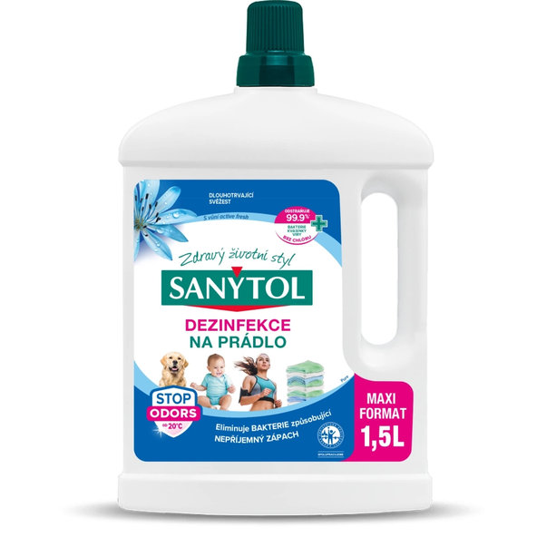 Sanytol Active Fresh dezinfekcia na prádlo 1,5 l