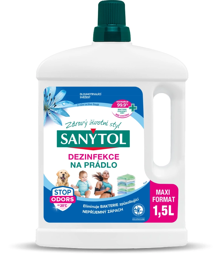 Sanytol Active Fresh dezinfekcia na prádlo 1,5 l