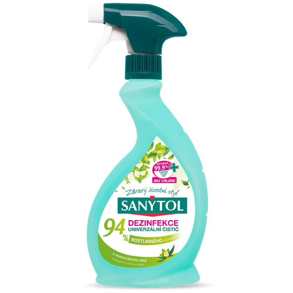 Sanytol Dezinfekčný čistič 94% rastlinného pôvodu sprej 500 ml