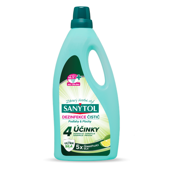 Sanytol Dezinfekčný čistič na podlahy a plochy 4 účinky 1 l