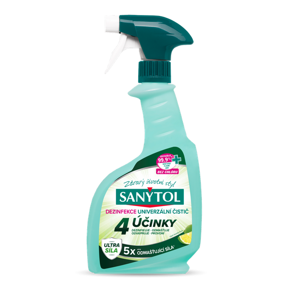 Sanytol Dezinfekčný univerzálny čistič 4 účinky sprej 500 ml