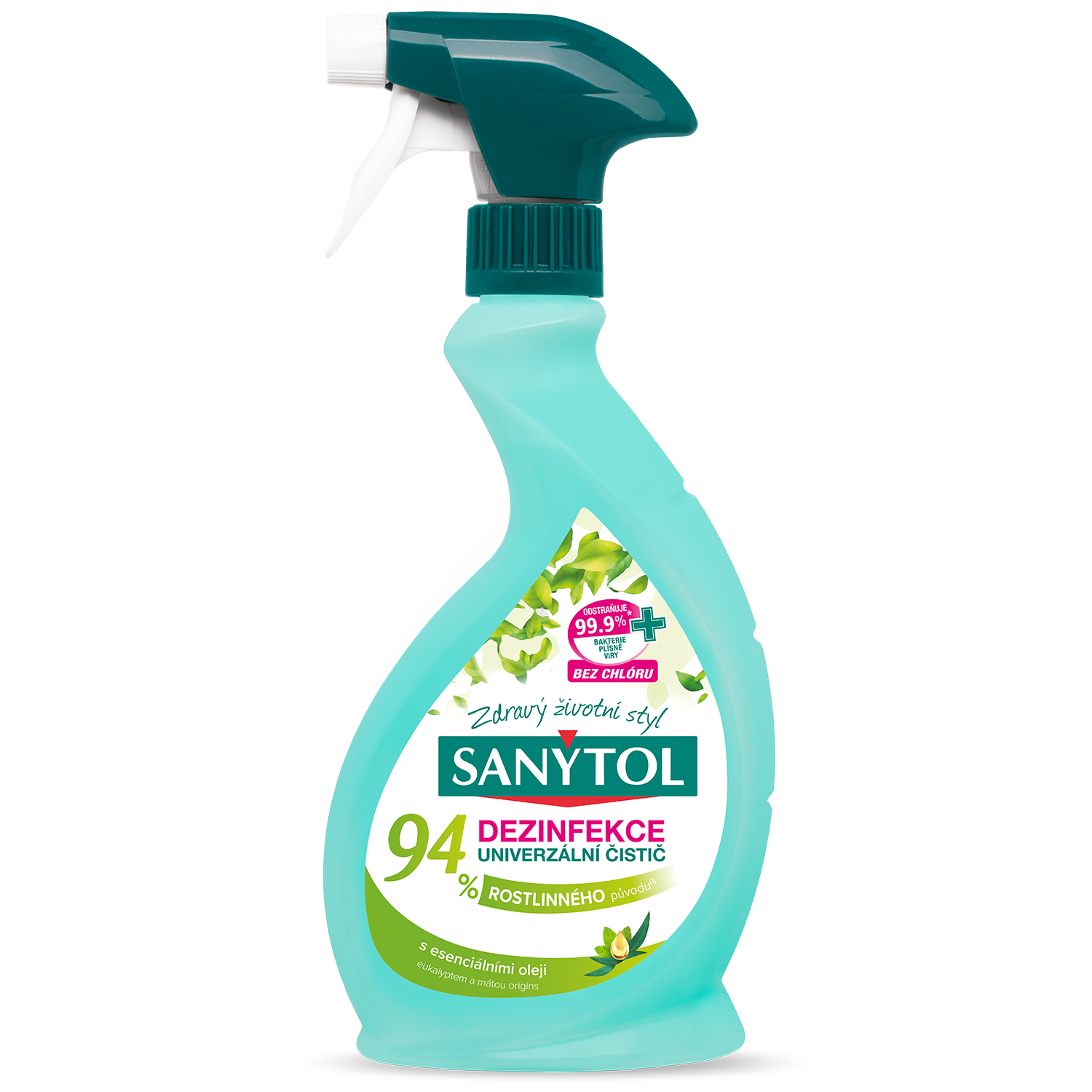 Sanytol Dezinfekčný čistič 94% rastlinného pôvodu sprej 500 ml