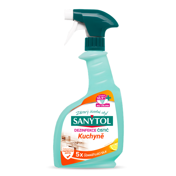 Sanytol Odmasťujúci čistič kuchyňa sprej Citrusové plody 500 ml