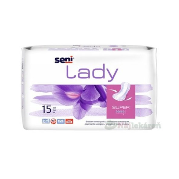 Seni Lady SUPER urologické vložky pre ženy savosť 800ml 15ks
