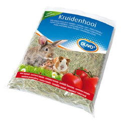 Seno DUVO+ bylinkové so sušenými paradajkami pre králiky a hlodavce 500g