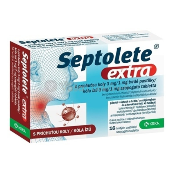 SEPTOLETE EXTRA 3/1 MG KOLA PAS ORD 16