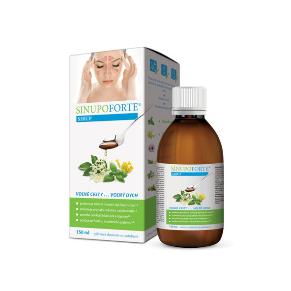 Sinupo Forte sirup na podporu zdravia horných dýchacích ciest 150ml