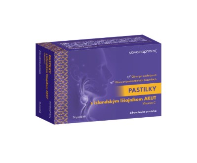 Slovakiapharm Pastilky s islandským lišajníkom AKUT 36 ks kúpite na Najlekaren.eu