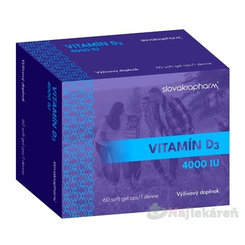 Slovakiapharm Vitamín D3 4000 IU 60cps