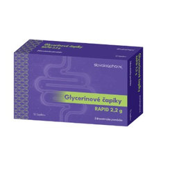Slovakiapharm Glycerínové čapíky RAPID 2,2 g 12 ks