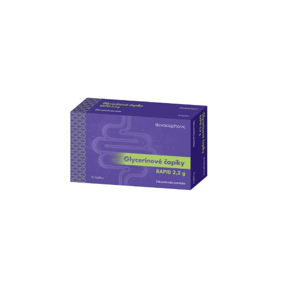 Slovakiapharm Glycerínové čapíky RAPID 2,2 g 12 ks