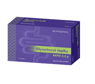 Slovakiapharm Glycerínové čapíky RAPID 2,2 g 12 ks kúpite na Najlekaren.eu