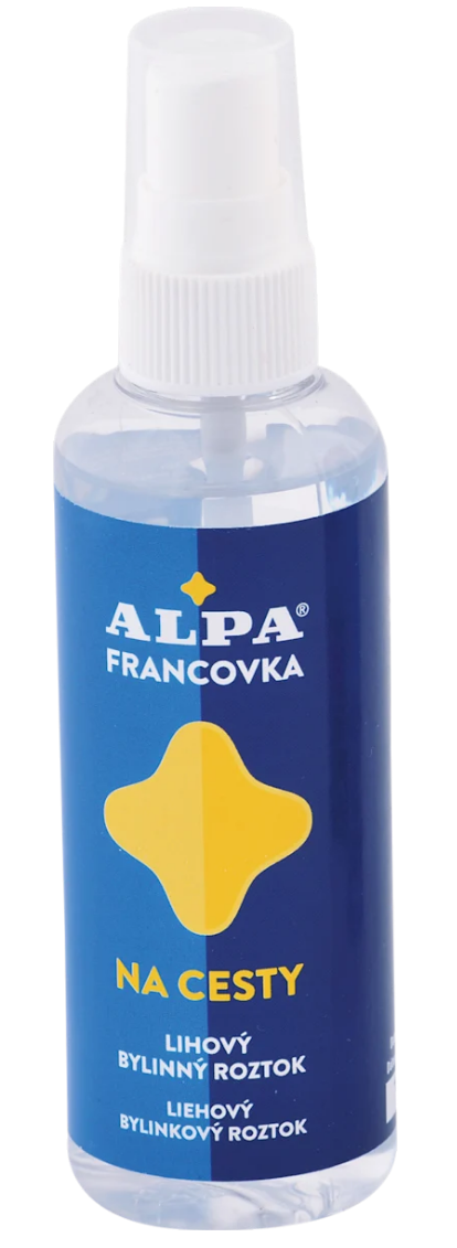 Alpa Francovka na cesty liehový bylinkový roztok rozprašovač 100 ml