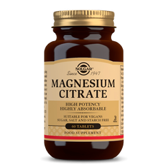 Solgar Magnesium citrát 200 mg 60 tabliet