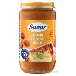 Sunar LASAGNE S HOVÄDZÍM MÄSOM zeleninovo-mäsový príkrm 235g