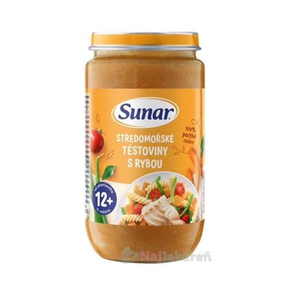 Sunar STREDOMORSKĚ CESTOVINY S RYBOU zeleninovo-mäsový príkrm 235g