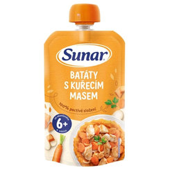 Sunar príkrm BATATY S KURACÍM MÄSOM zeleninovo-mäsový 120g