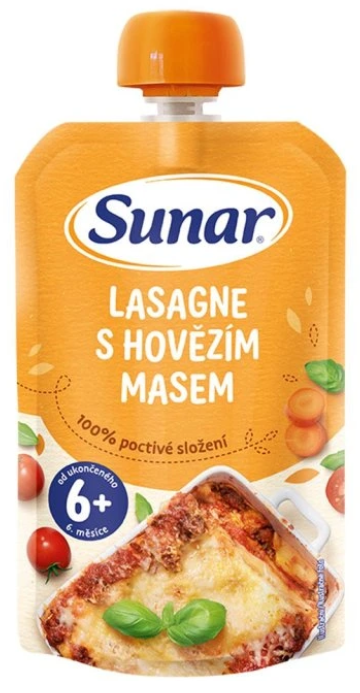 Sunar príkrm LASAGNE S HOVÄDZÍM MÄSOM zeleninovo-mäsový 120g kúpite na Najlekaren.eu