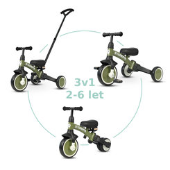 QPLAY Trojkolka Stager 3v1 zelená do 25 kg