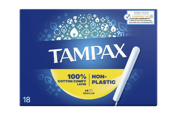 TAMPAX Non-Plastic Regular 18 kusov kúpite na Najlekaren.eu