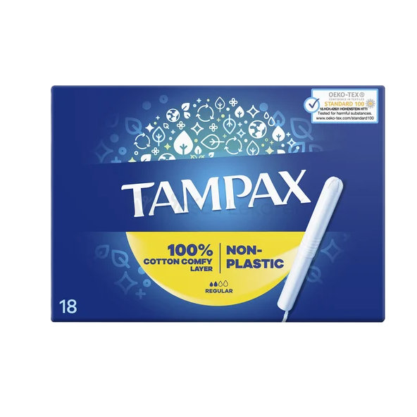 TAMPAX Non-Plastic Regular 18 kusov