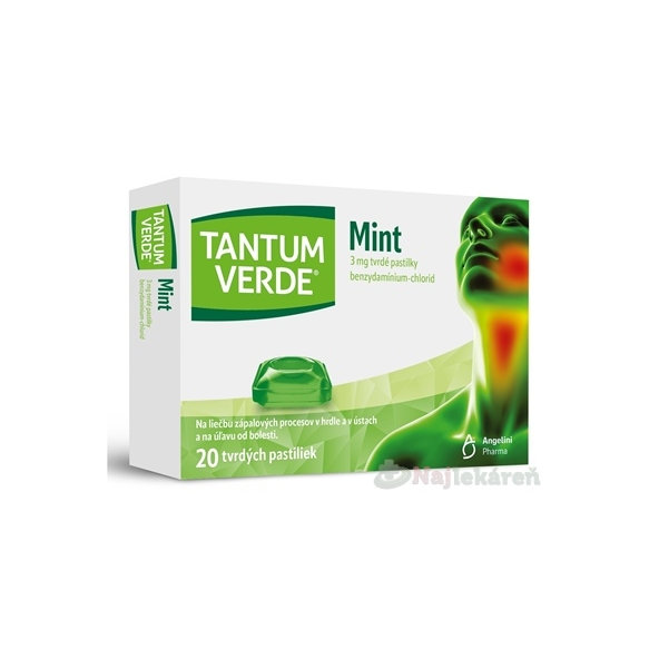 TANTUM VERDE Mint pastilky 3mg/20ks