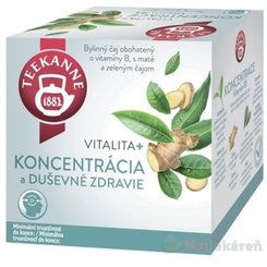 TEEKANNE BČ Vitalita+ KONCENTRÁCIA Vitamín B5 bylinná čajová zmes 10x1,8g
