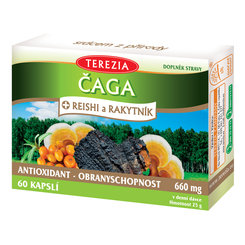TEREZIA ČAGA + REISHI a RAKYTNÍK 60cps