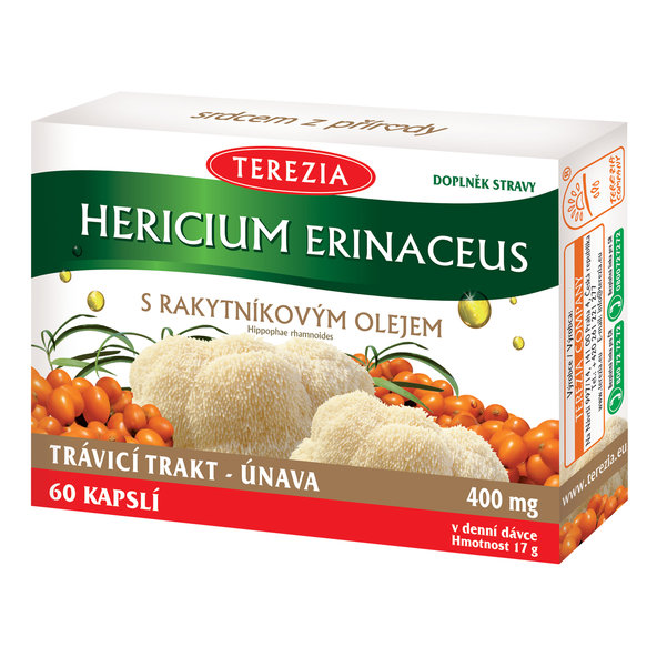 TEREZIA HERICIUM ERINACEUS S RAKYTNÍKOVÝM OLEJOM 60cps