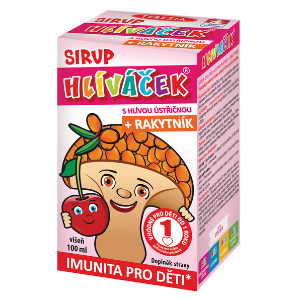 TEREZIA HLIVIAČIK S HLIVOU USTRICOVITOU + RAKYTNÍK sirup s príchuťou višne 100ml