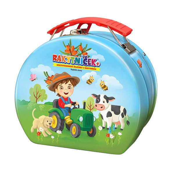 TEREZIA RAKYTNÍČEK+ multivitamínové želatínky kufrík traktor 50 ks