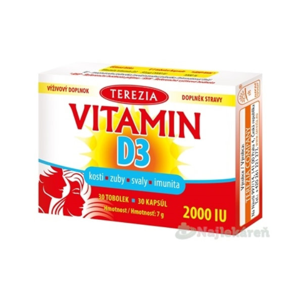 TEREZIA VITAMÍN D3 2000 IU 30ks