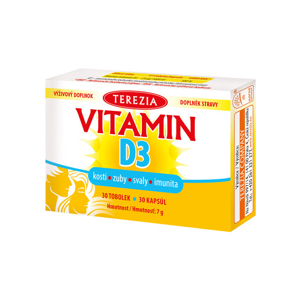 TEREZIA Vitamín D3 1000 IU 30cps