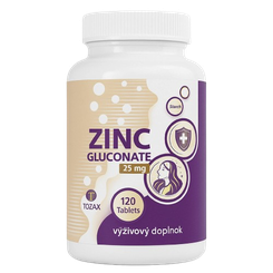 TOZAX ZINOK GLUKONAT 25MG 120 TBL
