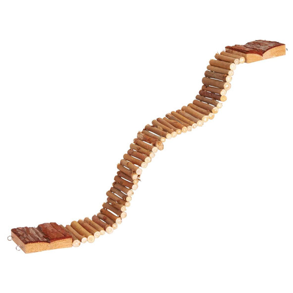 TRIXIE Drevený visutý most pre malé hlodavce 55x7cm