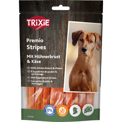 TRIXIE PREMIO Pruhy s kuracími prsiami a syrom pre psy 100g