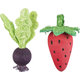 TRIXIE Set of strawberry/beetroot sada drevených hračiek pre hlodavce 6/9cm