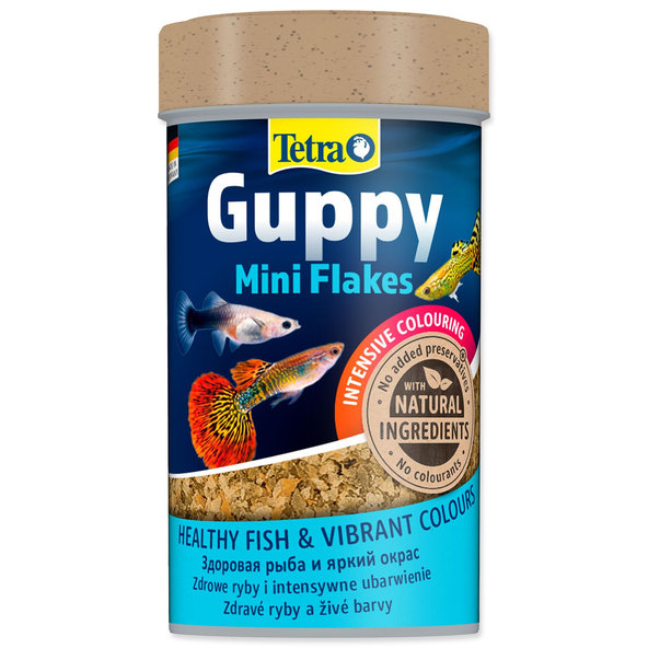 Tetra Guppy Food Kompletné krmivo pre pávie očká, halančíky a ostatné živorodky 100 ml