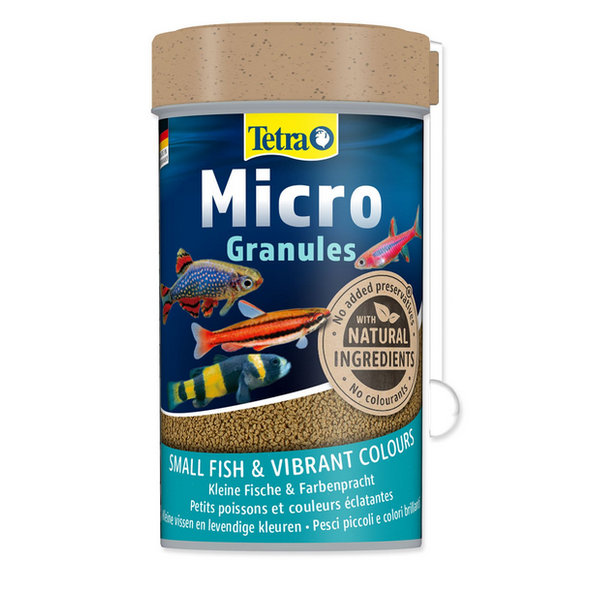 Tetra Micro Granules granulované krmivo pre malé okrasné ryby 100 ml