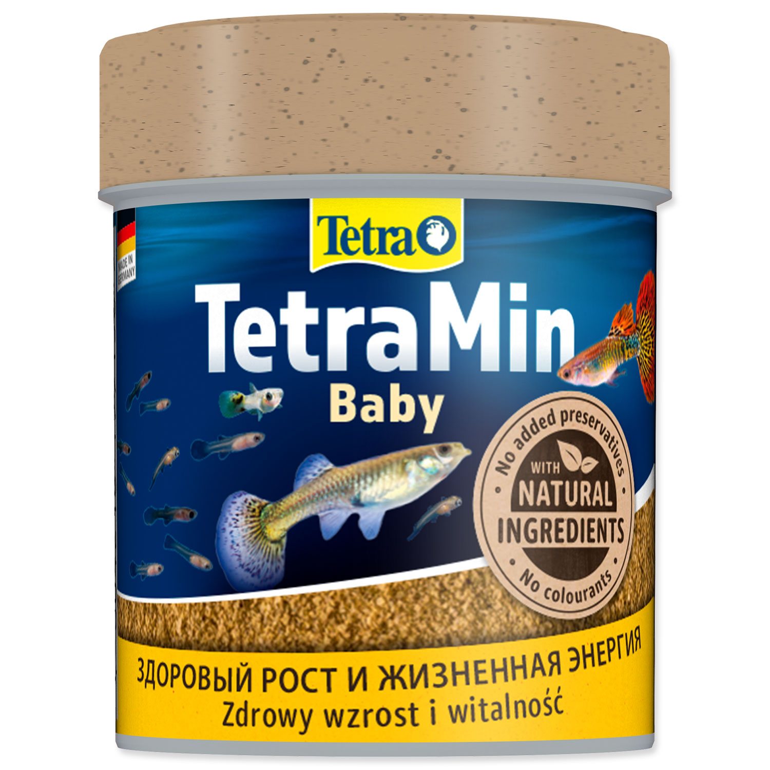 Tetra Min Baby práškové kompletné krmivo pre poter 66 ml