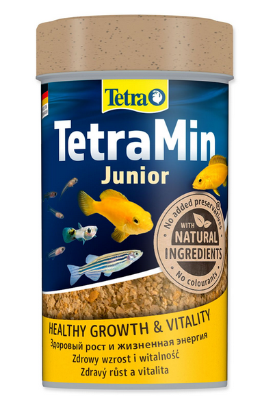 Tetra Min Junior špeciálny druh vločkového krmiva pre poter 100 ml