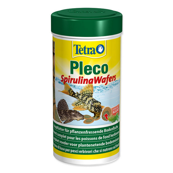 Tetra Pleco Spirulina Wafer krmivo pre všetky druhy bylinožravých rýb 250 ml