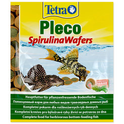 Tetra Pleco Spirulina Wafer krmivo pre všetky druhy bylinožravých rýb sáčok 15 g