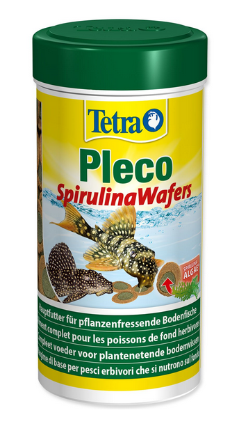 Tetra Pleco Spirulina Wafer krmivo pre všetky druhy bylinožravých rýb 250 ml