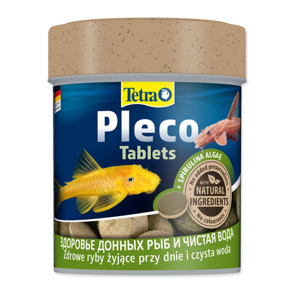 Tetra Pleco Tablets tablety so Spirulinou pre bylinožravé ryby 120 tabliet