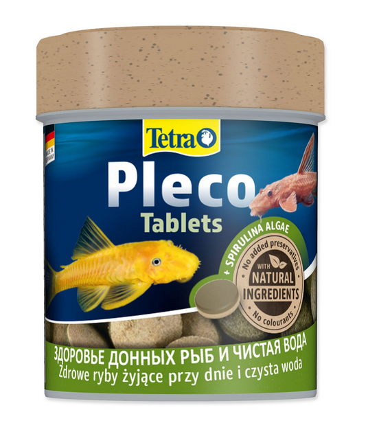 Tetra Pleco Tablets tablety so Spirulinou pre bylinožravé ryby 120 tabliet
