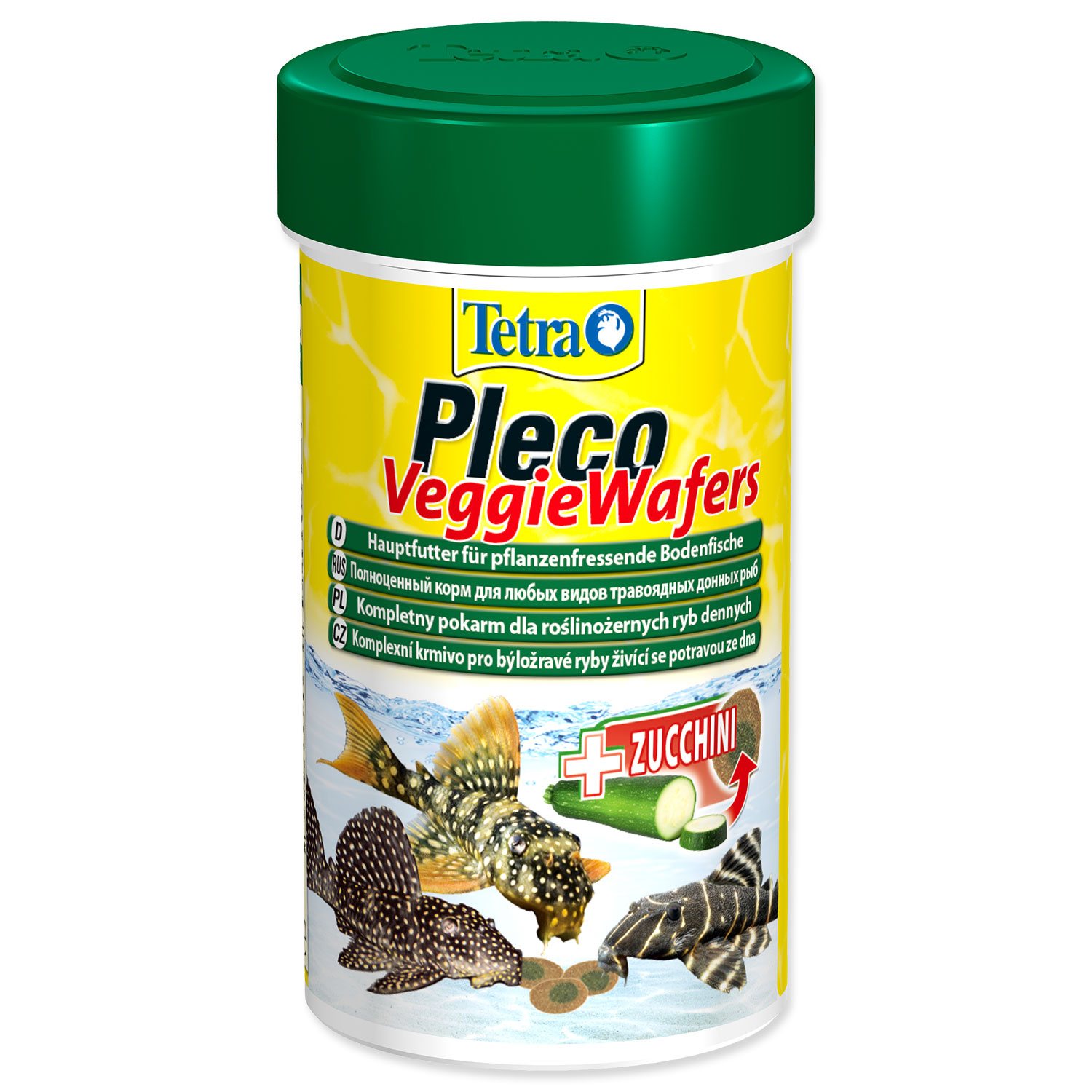 Tetra Pleco Veggie Wafer kompaktné plátky krmiva pre bylinožravé prísavníky 100 ml