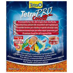 Tetra Pro Colour krmivo s karoténom pre všetky druhy okrasných rýb sáčok 12 g