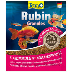 Tetra Rubin Granules krmivo pre zvýraznenie farebnosti všetkých druhov akváriových rýb sáčok 15 g